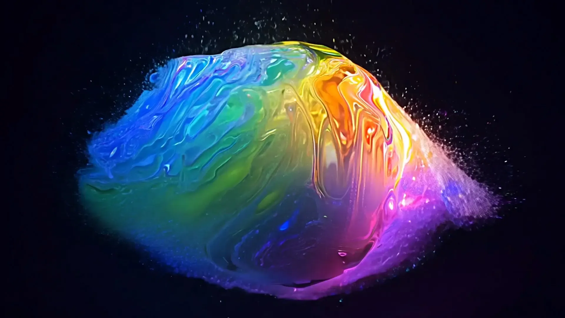 Vibrant Cosmic Orb Overlay for Logo Animation Projects